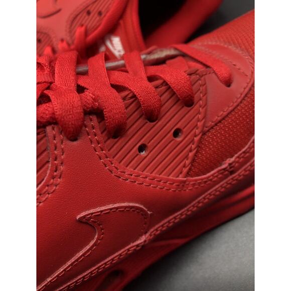 nike air max 90 mens size 10 mesh toe lace up red 931902-994 main image 7